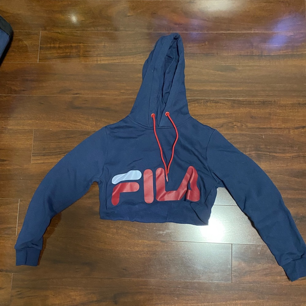 Fila crop hoodie. Small